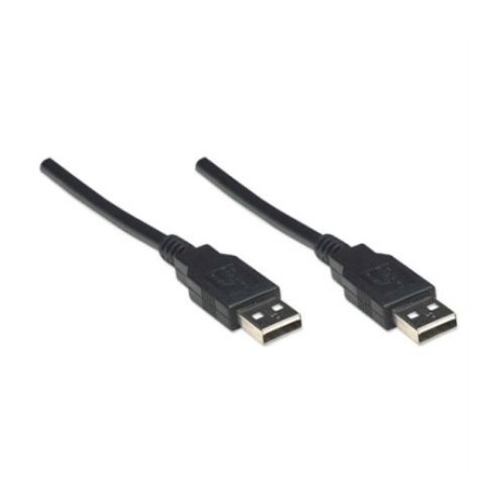 Cable Manhattan USB-A 2.0 Alta Velocidad 1.8m Color Negro