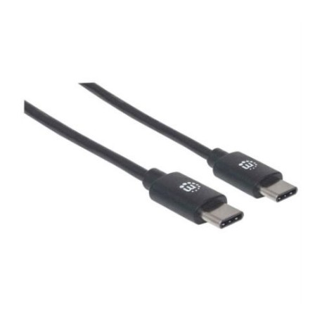 Cable Manhattan USB-C 2.0 Alta Velocidad 1m Color Negro