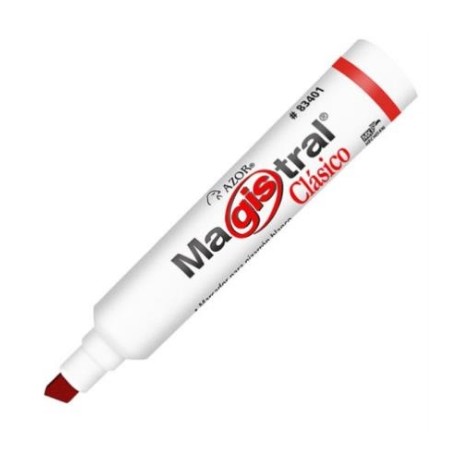 MARCADOR MAGISTRAL 83402 ROJO PIZARRON BLANCO PLASTICO