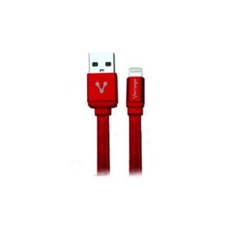 CABLE VORAGO CAB-119 ROJO USB-APPLE LIGHTNING 1 METRO ROJO B