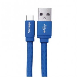 CABLE VORAGO CAB-123 USB-TIPO C 1 METRO CARGA RAPIDA AZUL