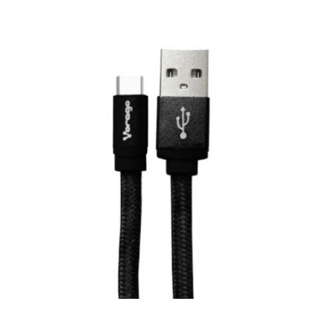 CABLE VORAGO CAB-123 USB-TIPO C 1 METRO CARGA RAPIDA NEGRO