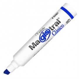 MARCADOR MAGISTRAL 83403 AZUL PIZARRON BLANCO PLASTICO C/12