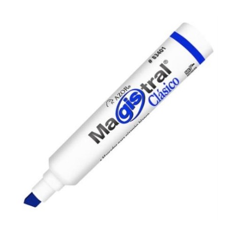 MARCADOR MAGISTRAL 83403 AZUL PIZARRON BLANCO PLASTICO C/12