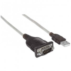 Convertidor Manhattan USB a Puerto Serial 1.8m