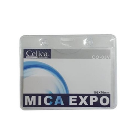 MICA P/GAFETE CELICA HORIZONTAL 105X70MM TRANSP C/10 PIEZAS