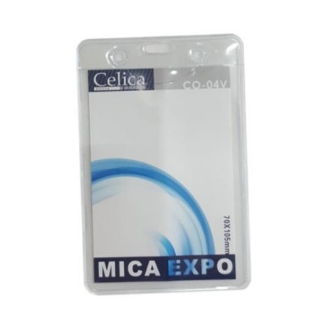 MICA P/GAFETE CELICA VERTICAL 70X105MM TRANSP C/10 PIEZAS