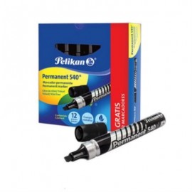 Marcador Pelikan Permanente 540 Color Negro C/10 Pzas