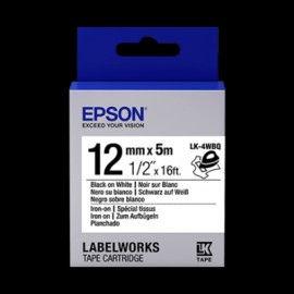 CINTA EPSON LABELWORKS NEGRO/BLANCO 12MM