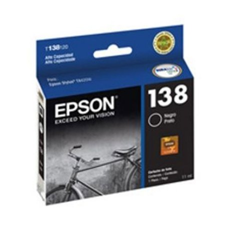 TINTA EPSON 138 STYLUS TX235W TX320F TX420W TX430W NEGRO ALT