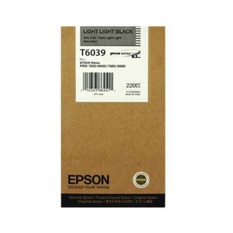 TINTA EPSON STYLUS GRIS LIGHT PLOTTER PRO 7800/9800 220ML