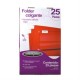 Folder Acco Colgante Oficio Color Rojo c/25 Piezas,Folder Acco Horizontal Plástico Bitono con Broche c/25 Piezas Colores,Folder