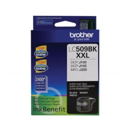 Tinta Brother LC509BK Super Alto Rendimiento Color Negro