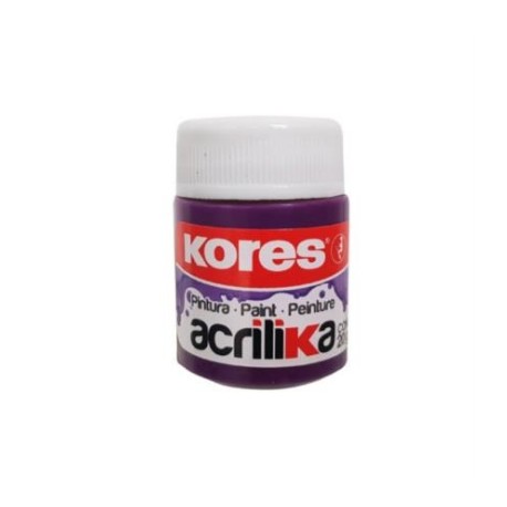 PINTURA ACRILICA KORES 20 ML VIOLETA C/12 BOTES