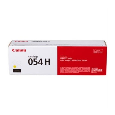 Tóner Canon Cartridge 054H 2300 Páginas Color Amarillo