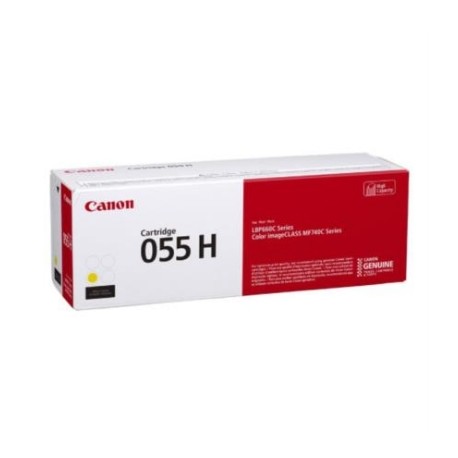 Tóner Canon Cartridge 055H 2300 Páginas Color Amarillo