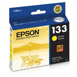 TINTA EPSON 133 STYLUS TX235W TX320F TX420W TX430W AMARILLO