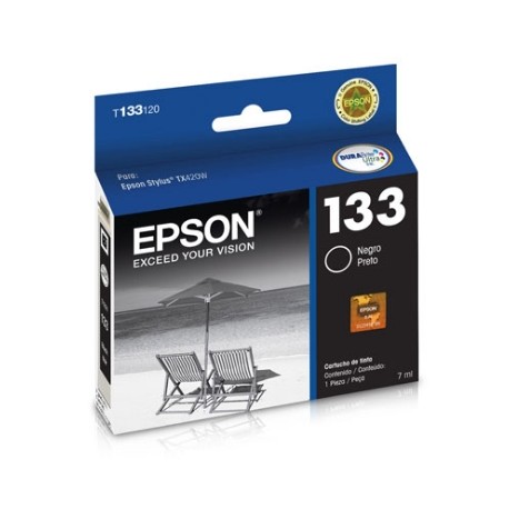 TINTA EPSON 133 STYLUS TX235W TX320F TX420W TX430W NEGRO