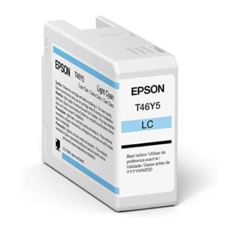 Tinta Epson UltraChrome Pro10 T46Y 50ml Color Cian Claro