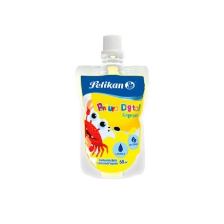 PINTURA DIGITAL FLEXIBLE PELIKAN AMARILLA 60ML