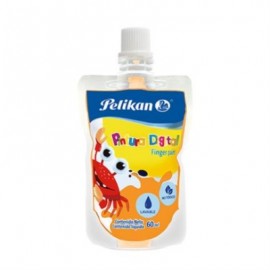 PINTURA DIGITAL FLEXIBLE PELIKAN NARANJA 60ML