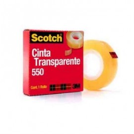 CINTA 3M 550 24X65 TRANSPARENTE ADHESIVA