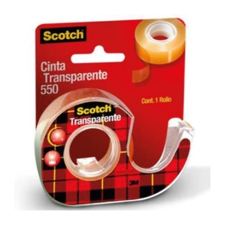 Cinta Scotch 3M 550 0.19x30m con Despachador