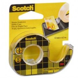 CINTA 3M DOBLE CAPA SCOTCH 012X6.3 MTS C/DESPACHADOR