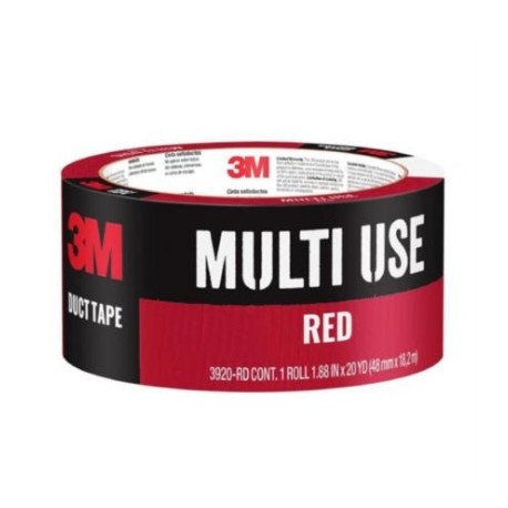 Cinta Sellaductos 3M Roja Multiusos Rollo 48mmx18.2m 1 Pza