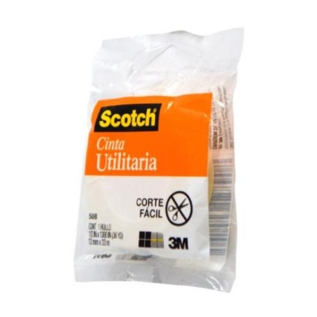 Cinta Utilitaria 3M Scotch 508 en Bolsa 12mmx33m