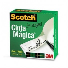 CINTA 3M MAGICA ADHESIVA 810 .12X33 MTS