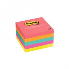 NOTAS 3M POST-IT 3X3 NEON 5 BLOCKS C/75 HOJAS