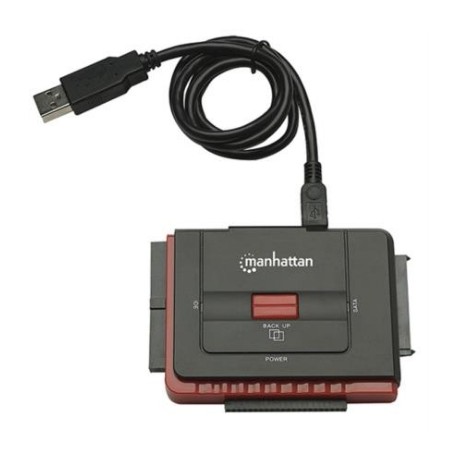 Adaptador Manhattan USB Alta Velocidad 2.0 SATA/IDE Color Negro