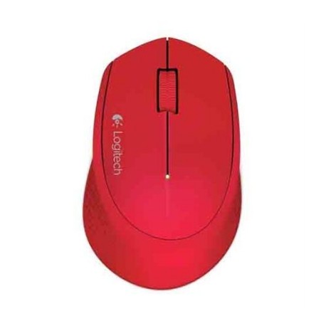 Mouse Óptico Logitech M280 Inalámbrico Color Rojo