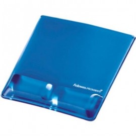 Mouse Pad Fellowes Gel Canal Ergonómico C/Descansa Muñecas Color Azul