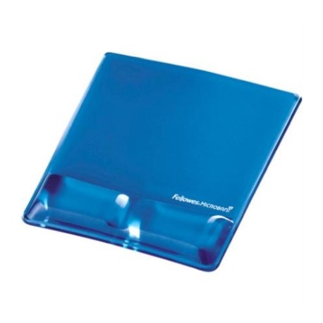 Mouse Pad Fellowes Gel Canal Ergonómico C/Descansa Muñecas Color Azul