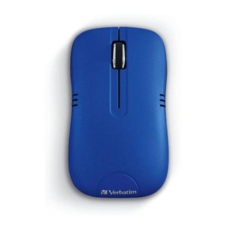 Mouse Verbatim Serie Commuter Óptico Inalámbrico P/Notebooks Color Azul Mate