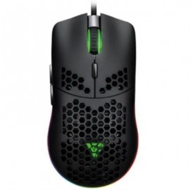 Mouse Vorago Game Factor MOG501 Ultralight Switch RGB 6200 dpi 6 Botones Color Negro