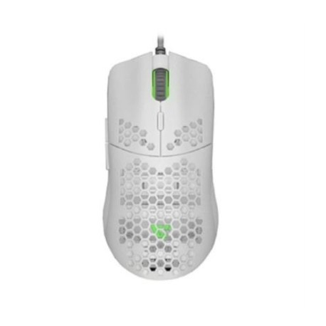 Mouse Vorago Game Factor MOG601 Ultralight RGB Sensor PMW3389 16000 dpi 7 Botones Color Blanco