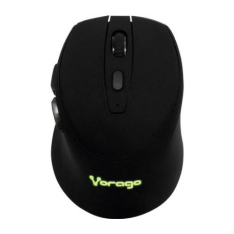 Mouse Vorago MO-306 Inalámbrico Iluminado 2400 dpi Recargable Color Negro