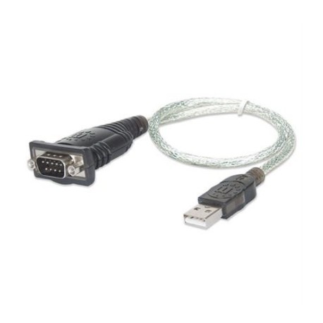 Convertidor Manhattan USB a Serial DB9M 45cm