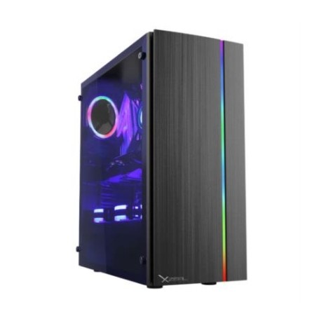 Gabinete Gamer Stylos XZ105 ATX/Micro ATX/Mini ITX USB Color Negro