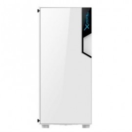 Gabinete Gaming Xzeal XZ130 ATX 3 Ventiladores 2 con RGB USB Color Blanco