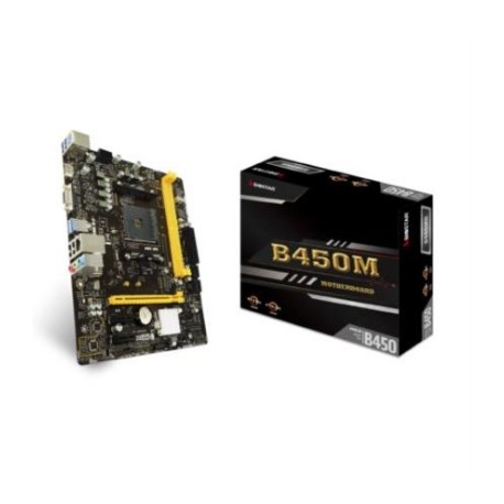 Tarjeta Madre BIOSTAR B450MH DDR4 HDMI VGA PCIe M.2 SOC AM4 AMD Ryzen