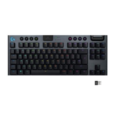 Teclado Logitech G915 TKL Mecánico RGB Inalámbrica Lightspeed Gaming sin Teclado Numérico Color Negro