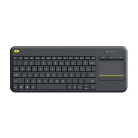 Teclado Logitech K400 Plus Inalámbrico C/TouchPad Color Negro