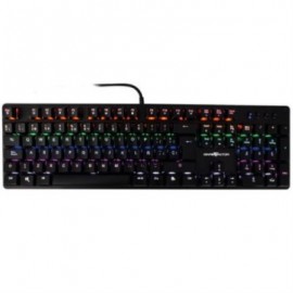 Teclado Mecánico Vorago Game Factor KBG400-RD Rainbow USB Rojo