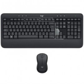 Kit Teclado y Mouse Logitech Advanced MK540 Inalámbrico USB Color Negro