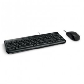 Kit Teclado y Mouse Microsoft Modelo Wired Desktop 600 Color Negro