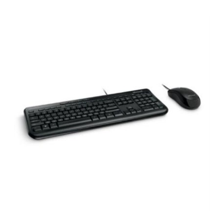 Kit Teclado y Mouse Microsoft Modelo Wired Desktop 600 Color Negro